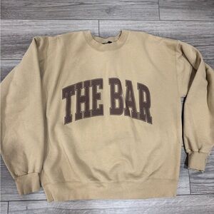 The Bar Tan and Brown Sweatshirt